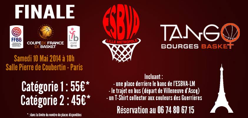 Avec Emma Meesseman et l'ESBVA en finale de la Coupe de France