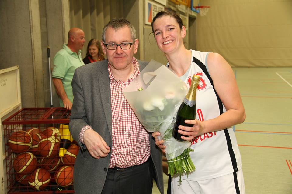 Fleurie par son président lors de la 2e manche de la demi-finale des play-off (photo: Eddy Lippens)