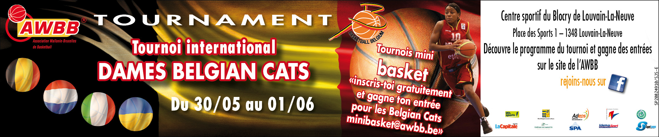 Equipe nationale - Gagnez des places pour le tournoi à Louvain-la-Neuve