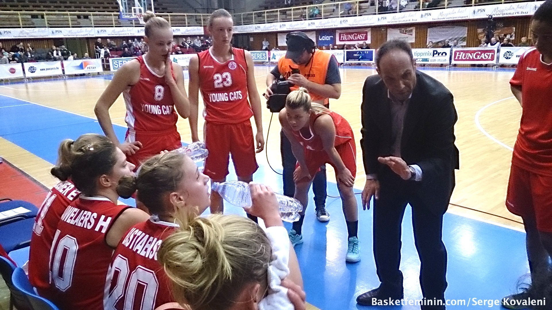Eurocup - Les Young Cats ont tenu une mi-temps, battues à PEAC-Pecs 81 à 52
