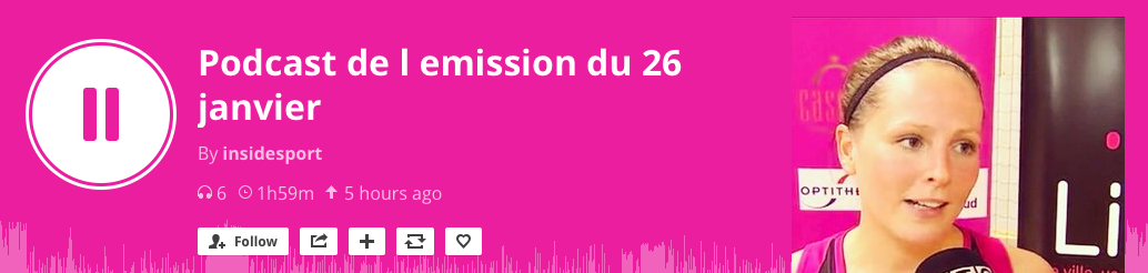 En radio cette fois, Nina Crélot (Liège Panthers) sur Equinoxe FM