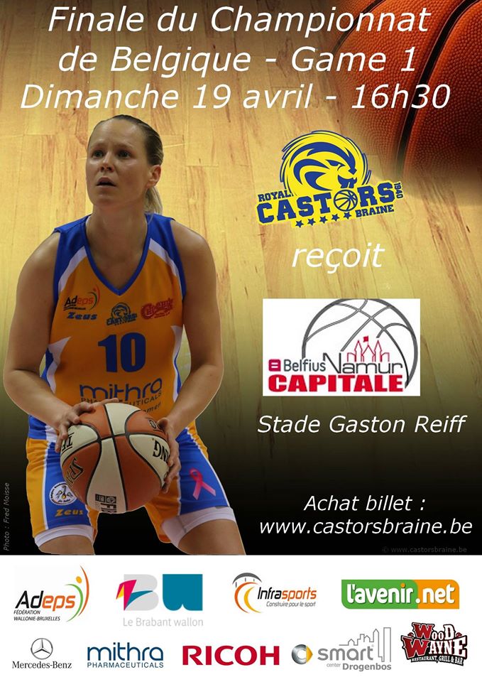 Play-off - Finale - Premier match dimanche à Castors Braine (16h30)