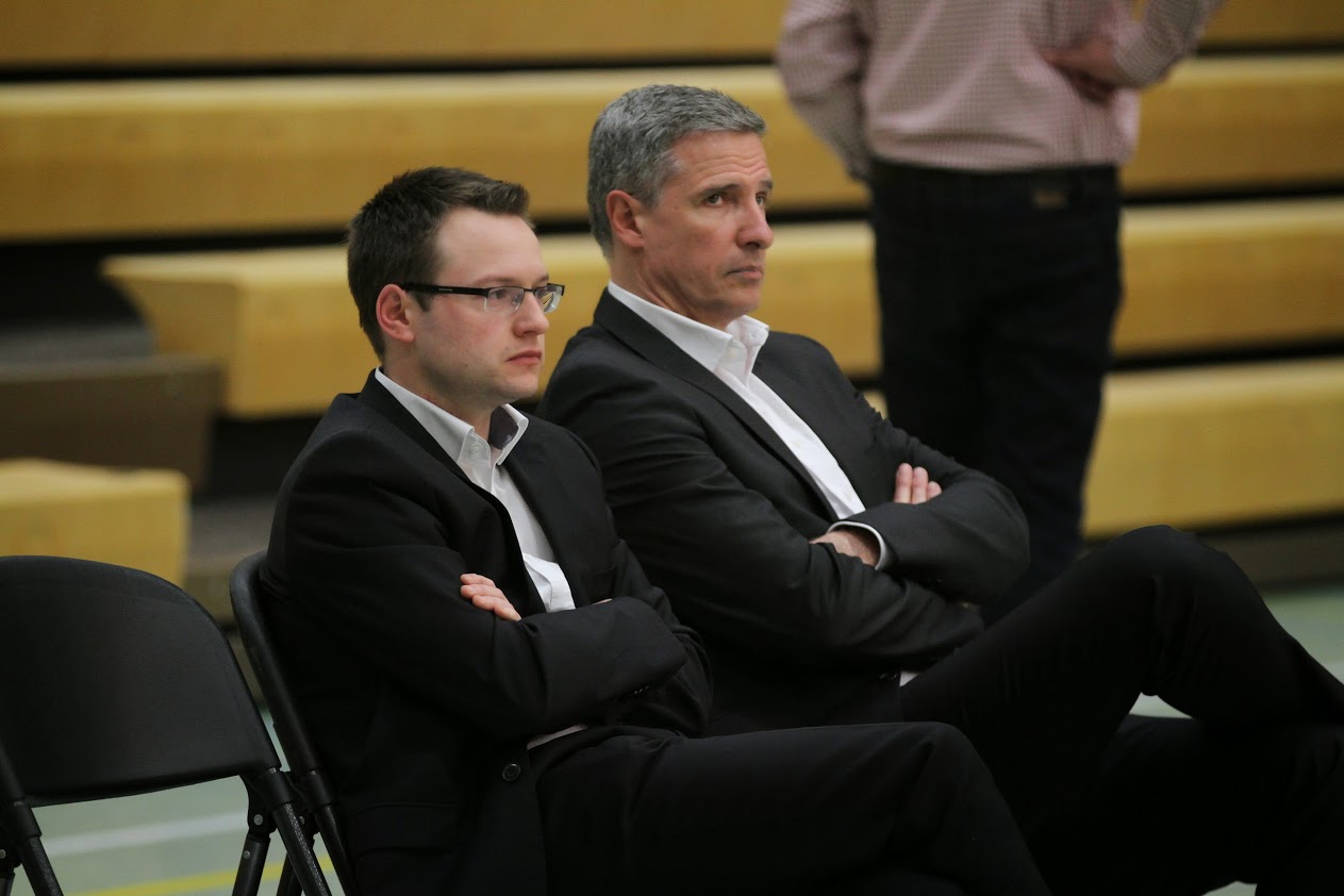 Marc Deheneffe était toujours aux côtés de Sébastien Dufour (photo: Eddy Lippens)