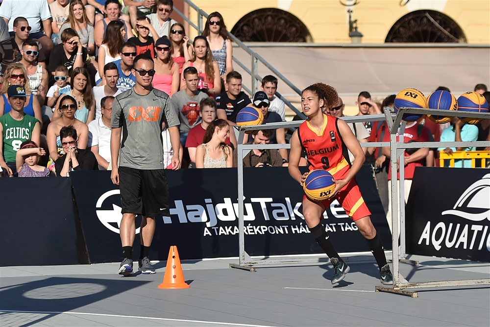 Sofia Ouahabi 4e en finale du Skills Contest (photo: .fiba.com/3x3U18WC/2015/)