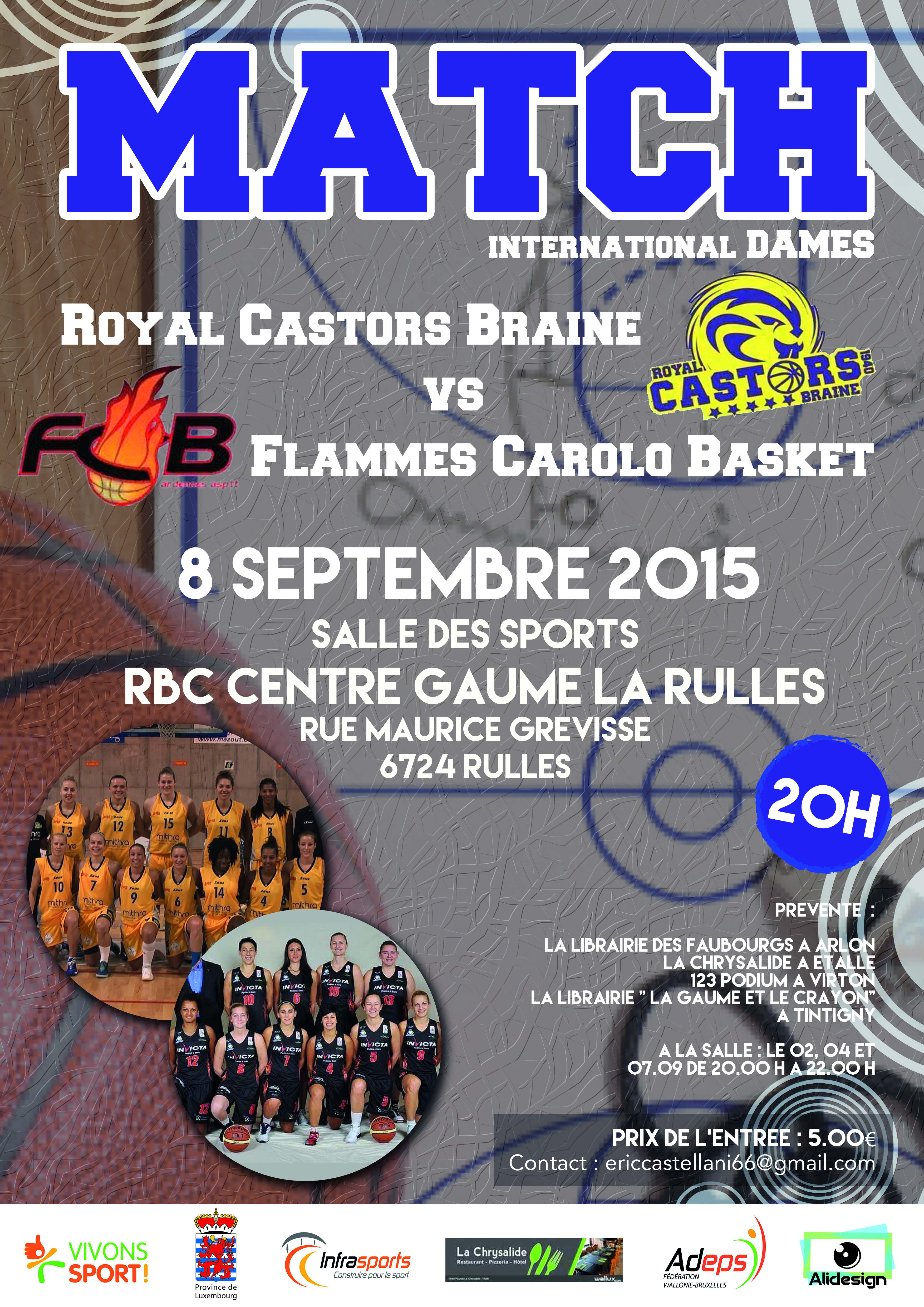 Kim Mestdagh retrouve Castors Braine le 8 septembre à La Rulles