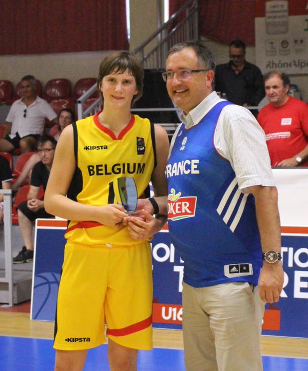 Lore Devos, MVP du match contre la France Lore Devos, MVP du match contre la France