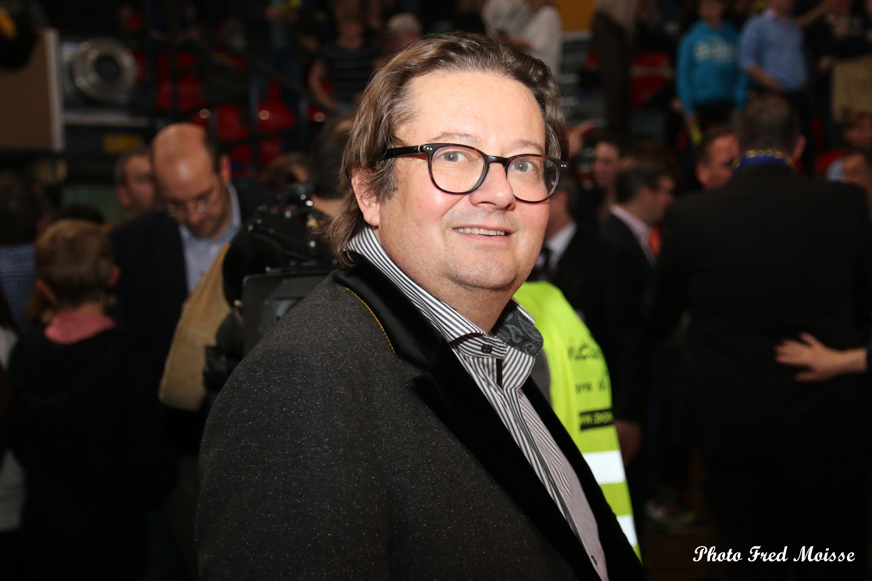 Marc Coucke était à Charleroi le 26 mars dernier pour la finale de l'Eurocup. Il a apprécié (photo: Fred Moisse) Marc Coucke était à Charleroi le 26 mars dernier pour la finale de l'Eurocup. Il a apprécié (photo: Fred Moisse)