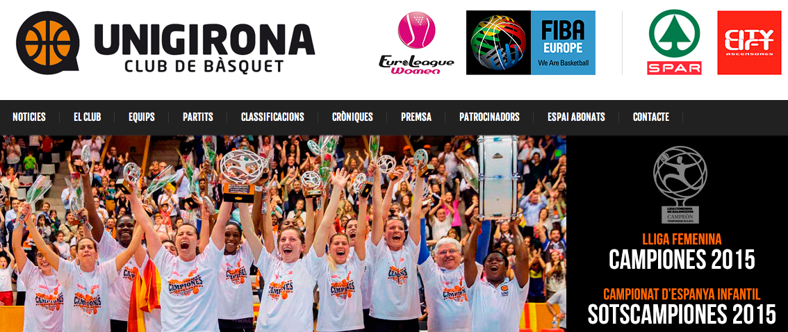 Le site d'Uni Girona