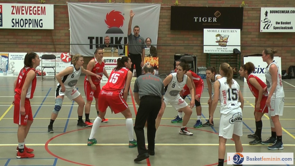 Championnat - Spirou Monceau va s'imposer 47-60 à Tulikivi Deerlijk