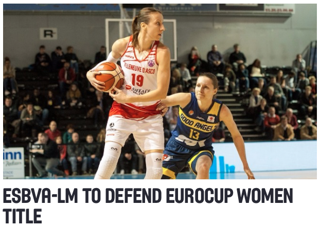 Une finale 100% française en Eurocup avec encore Villeneuve d'Ascq