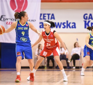 Euroleague - 23 points pour Hind Ben Abdelkader (Wisla) face à l'USK Prague