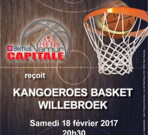 Live TV - Belfius Namur face à Kangoeroes Willebroek (20h30)