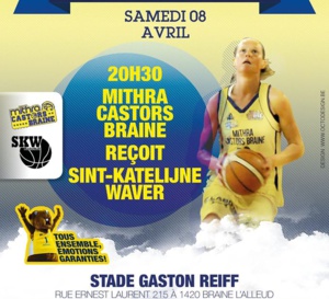 LIVE TV - Play-off - Mithra Castors Braine vs Sint-Katelijne-Waver