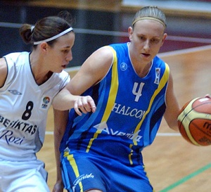 Anke De Mondt au Final Four de l'Euroligue