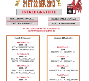 La deuxième édition du Tournoi des 4 Wallons à Monceau les 21 et 22 septembre
