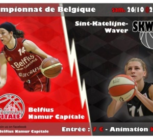 5e journée - Un choc de leader entre Belfius Namur et Sint-Katelijne-Waver
