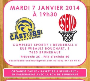 Villeneuve d'Ascq reçoit Castors Braine mardi à Brunehaut