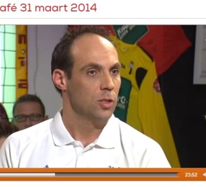 Sven Van Camp (Kangoeroes-Boom) à Sportcafé sur ATV