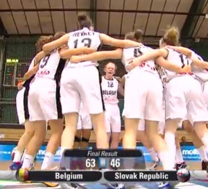 Euro U16 - Première victoire de la Belgique, 63-46 contre la Slovaquie