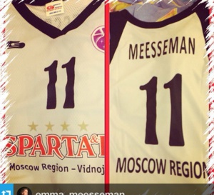 Emma Meesseman (6pts) battue avec le Spartak Moscou contre le Dynamo Kursk