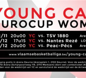 Eurocup FIBA - Les Young Cats à Anvers débuteront le 5 novembre à Nantes