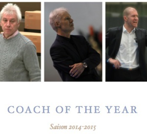 Coach of the Year: Arvid Diels, Marc Foucart et Ainars Zvirgzdins nominés