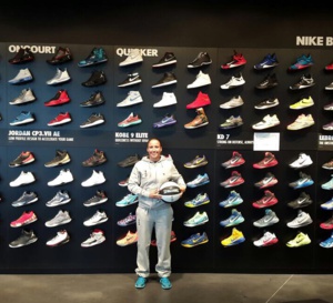 Marjorie Carpréaux (Castors Braine) ambassadrice de Bouncewear à Gilly