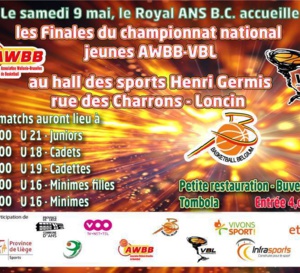 Les finales nationales AWBB/VBL samedi à Ans - Résultats