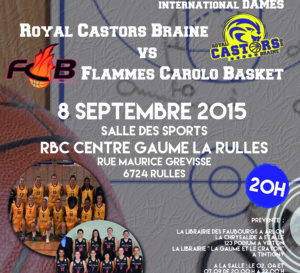 Kim Mestdagh retrouve Castors Braine le 8 septembre à La Rulles
