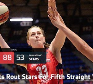 WNBA - Double-double pour Emma Meesseman et 5e victoire de suite pour Washington