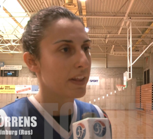 TV - Alba Torrens et Sandrine Gruda (Eka) en préface de la Super Coupe d'Europe