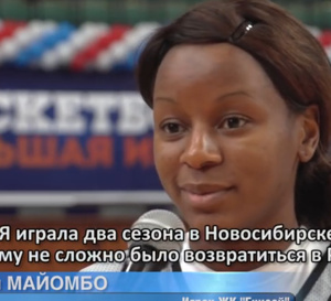 TV - Portrait de Noémie Mayombo à Enisey Krasnoyarsk