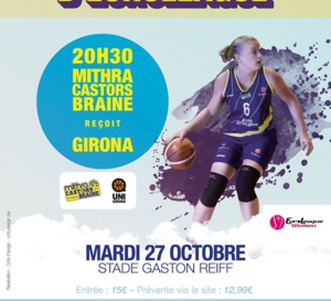 TV Live - Euroligue - Mithra Castors Braine vs Uni Girona (Esp)