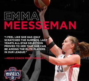 WNBA - Emma Meesseman prolonge pour 4 ans avec Washington Mystics