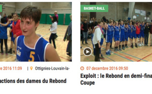 TV - Toutes les images et les réactions après la qualification du Rebond Ottignies en Coupe de Belgique