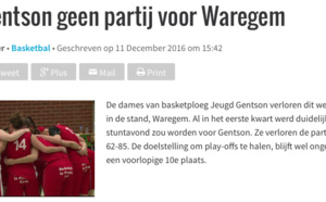 TV - Le reportage à l'issue de la victoire de DS Waregem à Jeugd Gentson (AVS)