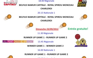 Le Tournoi des 4 Wallons à Namur les 22 &amp; 23 septembre