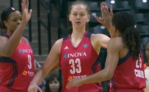Emma Meesseman en impose avec Washington Mystics, vainqueur à Indiana