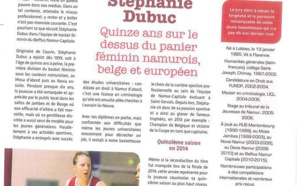 Stéphanie Dubuc, Namuroise de l'année en sport