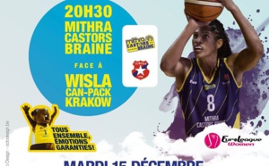 LIVE TV - Euroleague - Mithra Castors Braine vs Wisla Cracovie (Pol)